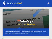 Tablet Screenshot of freelancefuel.com